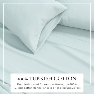 Premium Turkish Cotton Flannel Sheet Set