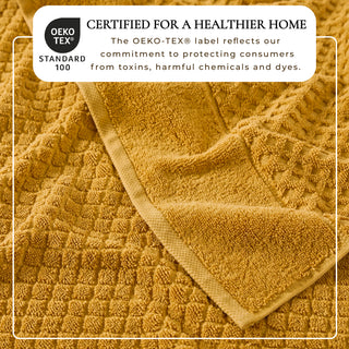 Ultra-Soft 100% Cotton Diamond Waffle Bath Towels