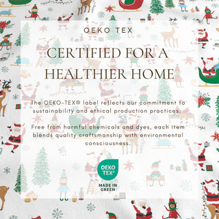 Turkish Cotton Christmas-Theme Flannel Sheet Set
