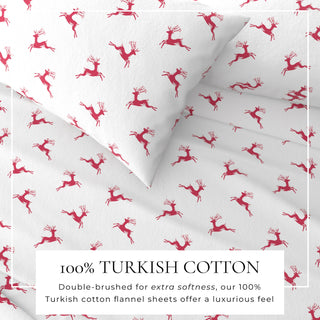 Premium Turkish Cotton Lodge-Theme Flannel Sheet Set