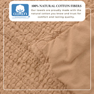 100% Cotton Garment Washed Honeycomb Waffle Quilt and Sham Set