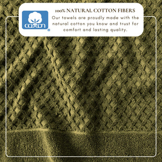 Ultra-Soft 100% Cotton Diamond Waffle Bath Towels