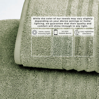 Premium Cotton Ribbed Towel Set