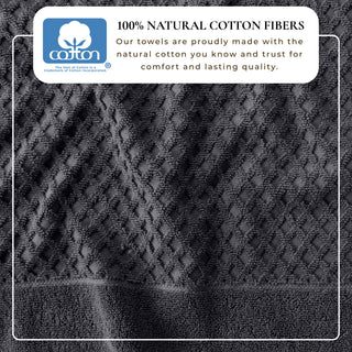 Ultra-Soft 100% Cotton Diamond Waffle Bath Towels