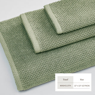 100% Cotton Absorbent & Quick-Dry Looped Bath Towels