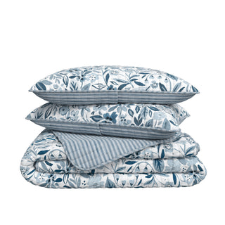 Coastal Floral Quilt Set with Shams