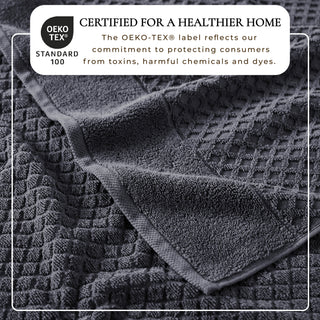 Ultra-Soft 100% Cotton Diamond Waffle Bath Towels