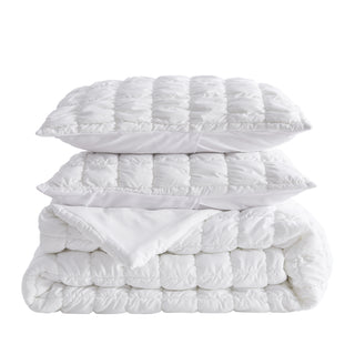 Marshmallow Texture Quilt Set With Shams