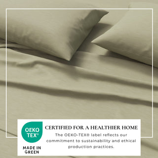 Ultra-Soft Cotton Heathered Melange Jersey Knit Sheet Set