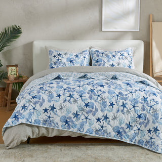 Coastal Print Quilt Set