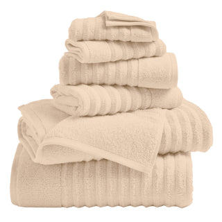 Premium Cotton Ribbed Towel Set