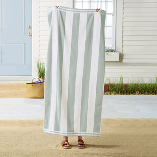 Premium 100% Cotton Cabana Stripe Beach Towels