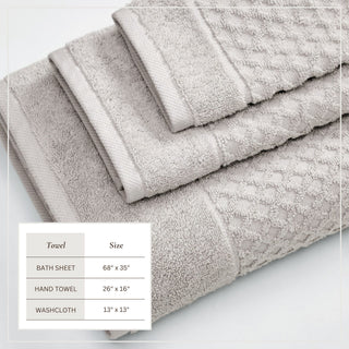 Ultra-Soft 100% Cotton Diamond Waffle Bath Towels