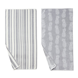 2 Pack 100% Cotton Printed Beach Towel