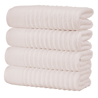 Premium Cotton Ribbed Towel Set