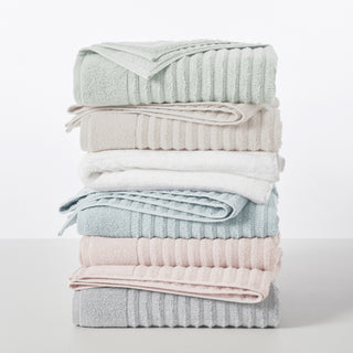 Premium Cotton Ribbed Towel Set