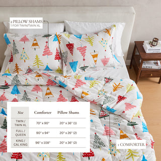 Christmas Down Alternative Comforter and Sham Set