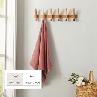 100% Cotton Absorbent & Quick-Dry Bath Towels