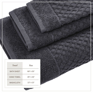Ultra-Soft 100% Cotton Diamond Waffle Bath Towels