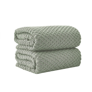 Ultra-Soft 100% Cotton Diamond Waffle Bath Towels