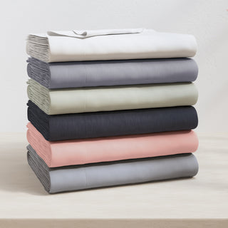 Ultra-Soft Cotton Heathered Melange Jersey Knit Sheet Set