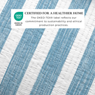 Stripes & Anchors Microfiber Reversible Quilt Set With Shams