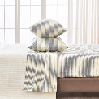 Premium Striped Microfiber Sheet Set