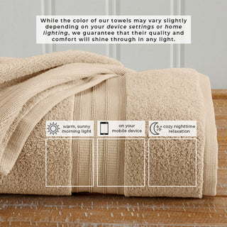 100% Cotton Plush Bath Towel Set