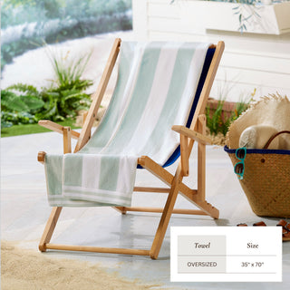 Premium 100% Cotton Cabana Stripe Beach Towels