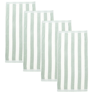 Premium 100% Cotton Cabana Stripe Beach Towels
