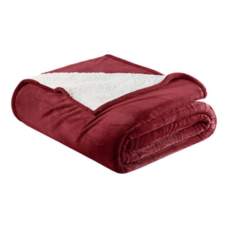 Ultra-Soft Velvet Plush Reversible Sherpa Blanket