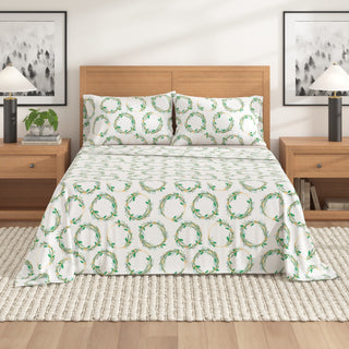 Premium Turkish Cotton Holiday Flannel Sheet Set