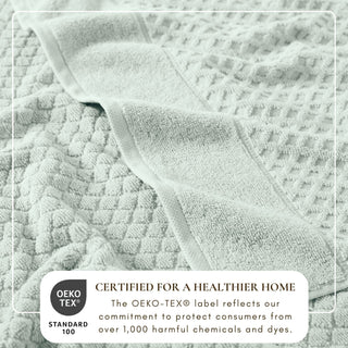 Ultra-Soft 100% Cotton Diamond Waffle Bath Towels