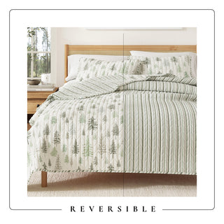 Rustic Lodge Quilt Set With Shams