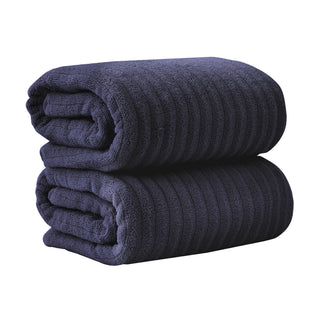 Premium Cotton Ribbed Towel Set