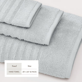 Premium Cotton Ribbed Towel Set