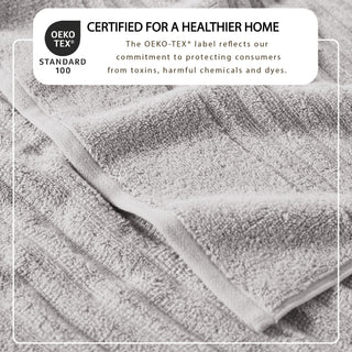 Premium Cotton Ribbed Towel Set