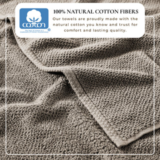100% Cotton Absorbent & Quick-Dry Looped Bath Towels