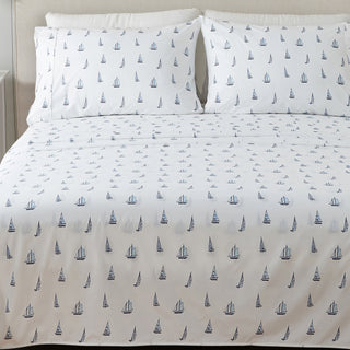 4-Piece Coastal Microfiber Sheet Set - Nantucket Collection