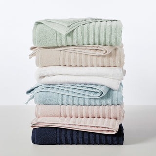 Premium Cotton Ribbed Towel Set