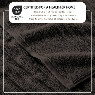 Premium Cotton Ribbed Towel Set