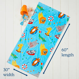 Premium Ultra Soft 100% Cotton Printed Beach Towel for Kids