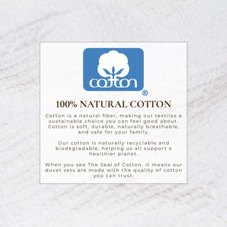 100% Cotton Honeycomb Waffle 3-Piece Duvet Cover Set