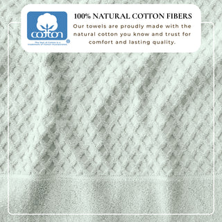 Ultra-Soft 100% Cotton Diamond Waffle Bath Towels