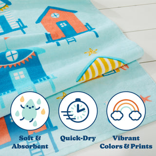 Premium Ultra Soft 100% Cotton Printed Beach Towel for Kids