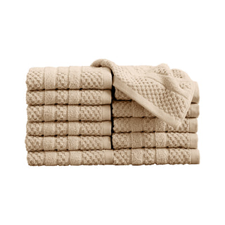 100% Cotton Checkered Bath Towel Set