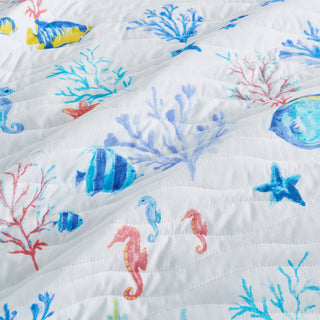 Colorful Coastal Seascape Quilt Set - Ryanne Collection