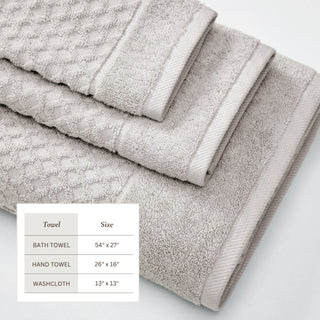Ultra-Soft 100% Cotton Diamond Waffle Bath Towels