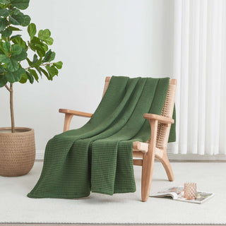 100% Cotton Waffle Weave Blanket
