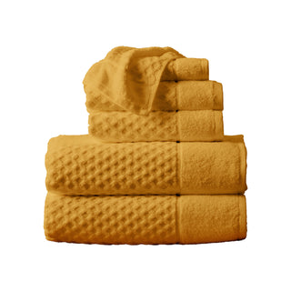 Ultra-Soft 100% Cotton Diamond Waffle Bath Towels